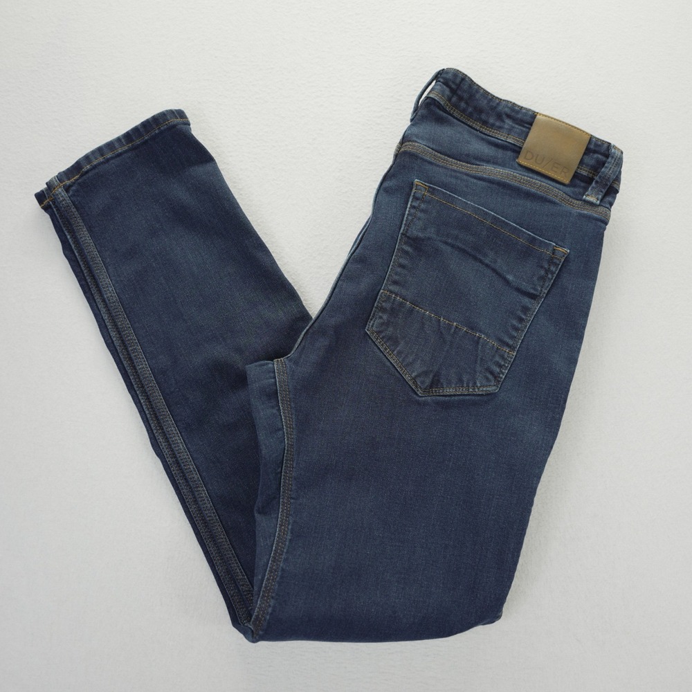 DU/ER L2X Slim Fit Mens Jeans 36x32 Dark‎ Indigo Performance Denim MFLS3002
